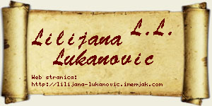 Lilijana Lukanović vizit kartica